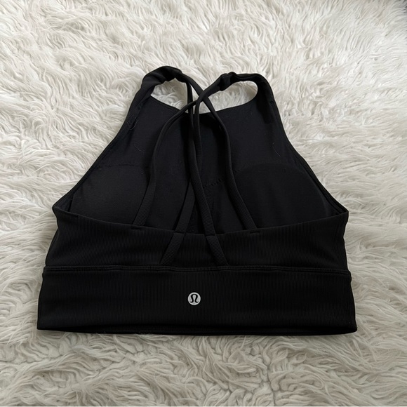 Lululemon Energy High-Neck Longline Ribbed Bra - Picture 2 of 4